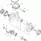 WR450F Коленчатый вал и Поршень
