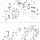 ROAD STAR (SPOKE WHEELS)-XV17ATC/XV17AT Задний суппорт тормозной