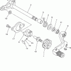 YZ125W1 Вал переключения