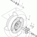 V-STAR SILVERADO-XVS1100ATT/XVS1100ATT Заднее колесо