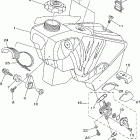 YZ125V Топливный бак