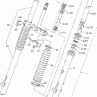 TTR230W Передняя вилка