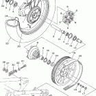 ROAD STAR (SPOKE WHEELS)-XV17ATC/XV17AT Заднее колесо