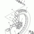 VIRAGO 250-XV250VC/XV250V Переднее колесо