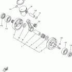 YZ125W1 Коленчатый вал и Поршень