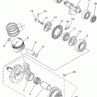 XT225MC/XT225M Коленчатый вал и Поршень