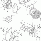 FJR1300S/FJR1300SC Крышка картера двигателя