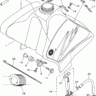 TTR250TC/TTR250T Топливный бак