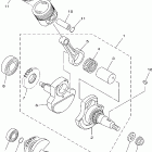 TTR125LET/TTR125ET Коленчатый вал и Поршень
