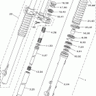 TTR225S/TTR225SC Передняя вилка