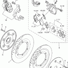 ROAD STAR-XV1600ARC/XV1600AR Передний тормозной суппорт
