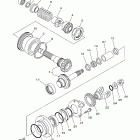 V Star 1100 Custom Промежуточный ведущий вал
