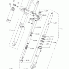 TW 200 Передняя вилка