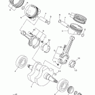 V Star 1100 Custom Коленчатый вал и Поршень