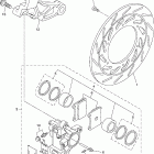 V STAR 1100 CLASSIC - CAST WHEEL-XVS1100AWR/XVS1100AWR Задний суппорт тормозной