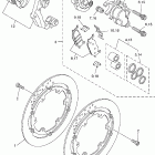 V STAR 1100 CLASSIC - CAST WHEEL-XVS1100AWR/XVS1100AWR Передний тормозной суппорт