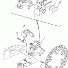 WR250FP Задний суппорт тормозной