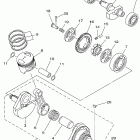 TW 200 Коленчатый вал и Поршень