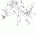 TW200PC/TW200P Рулевые переключатели