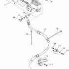 TW 200 Главный тормозной цилиндр,передний
