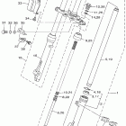 TT-R90 Передняя вилка