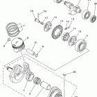 TTR225PC/TTR225P Коленчатый вал и Поршень