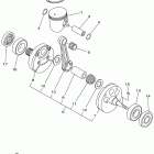 YZ250P Коленчатый вал и Поршень
