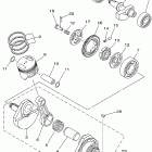 TW200PC/TW200P Коленчатый вал и Поршень