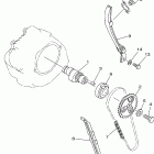 TW200PC/TW200P Цепь механизма газораспределения