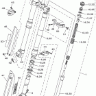 YZ250P Передняя вилка