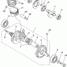 TT-R250 Коленчатый вал и Поршень