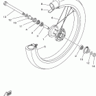 XT225N/XT225NC Переднее колесо