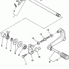 XT225N/XT225NC Переключение скоростей