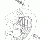 MIDNIGHT STAR-XV1600ASNC/XV1600ASN Переднее колесо
