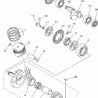 XT225N/XT225NC Коленчатый вал и Поршень