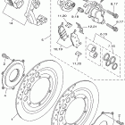 V STAR 1100 CUSTOM-XVS1100PC/XVS1100P Передний тормозной суппорт