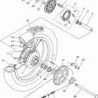 XT225N/XT225NC Заднее колесо