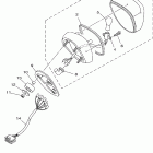 V STAR 650 CLASSIC-XVS650APC/XVS650AP Фонарь задний