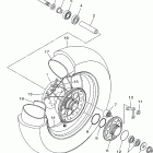 V STAR 1100 CUSTOM-XVS1100PC/XVS1100P Заднее колесо