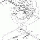 WR250FN Заднее колесо