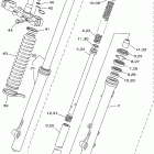 XT225N/XT225NC Передняя вилка