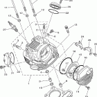 XT225N/XT225NC Головка цилиндра