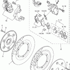 MIDNIGHT STAR-XV1600ASNC/XV1600ASN Передний тормозной суппорт