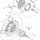 V STAR 650 CUSTOM-XVS650NC/XVS650N Заднее колесо