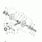 Y-ZINGER PW50 Коленчатый вал и Поршень