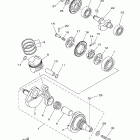 TW 200 Коленчатый вал и Поршень