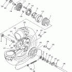 TW200MC/TW200M Заднее колесо