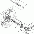TW200MC/TW200M Переднее колесо