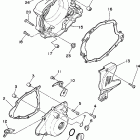 XT225MC/XT225M Крышка картера двигателя