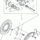 XT225L/XT225LC Передний тормозной суппорт